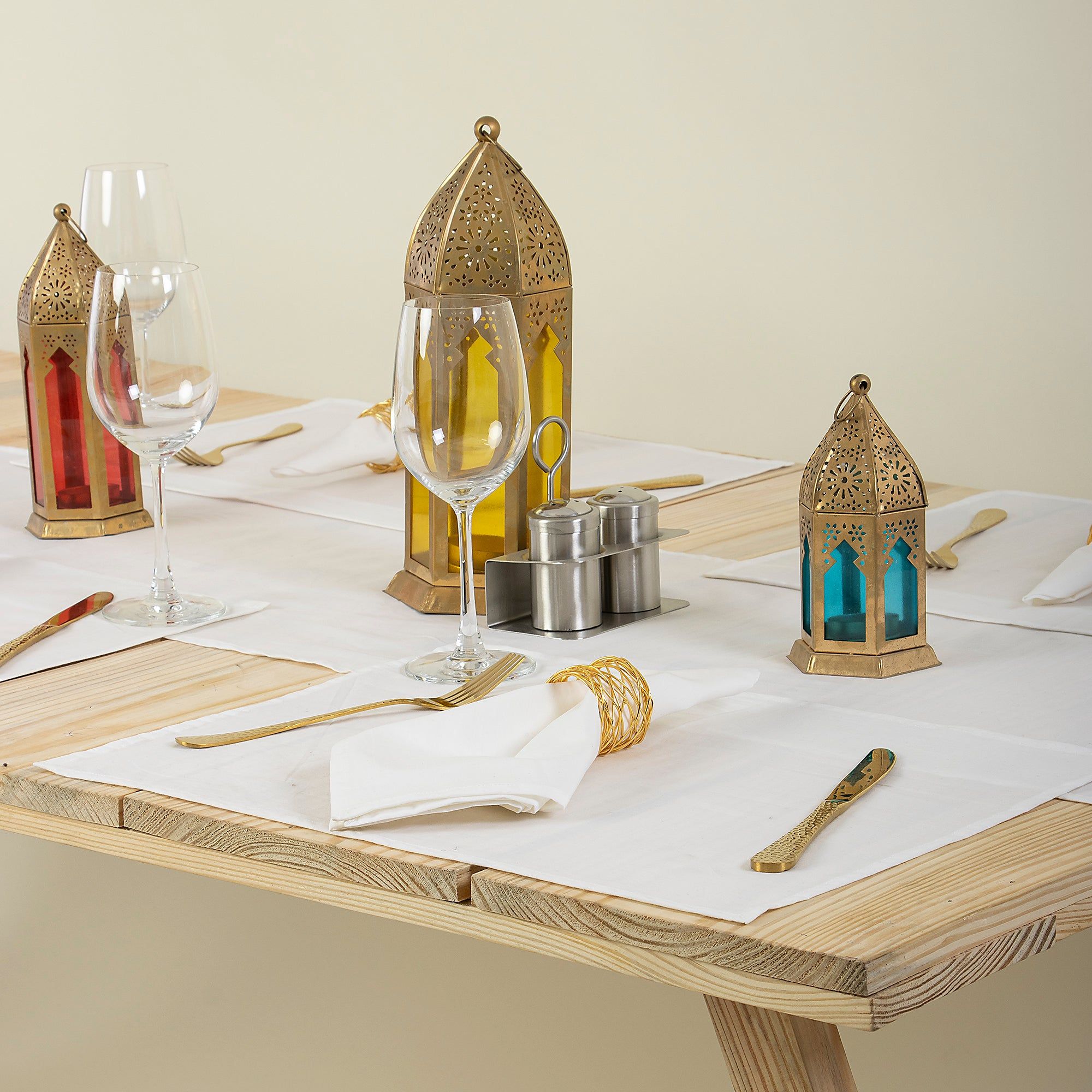 Solid White Pure Cotton Table Runner